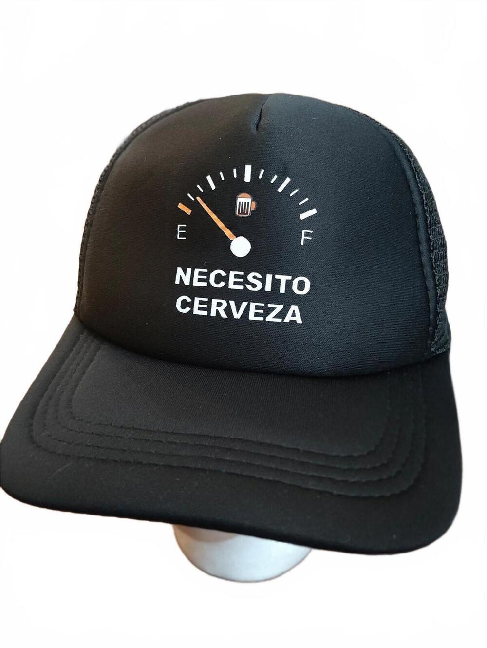 Necesito Cerveza (Need Beer) Gas Gauge Trucker Hat / Cap - Snapback+ Black- NEW